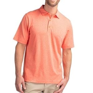 Cutter & Buck Forge heathered stretch polo shirt M